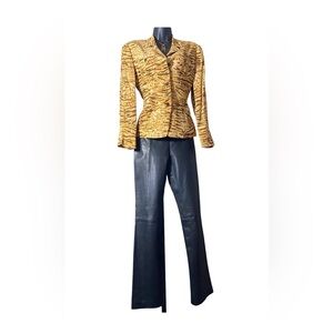Dana Buchman Tiger Print Blazer Size: 14P